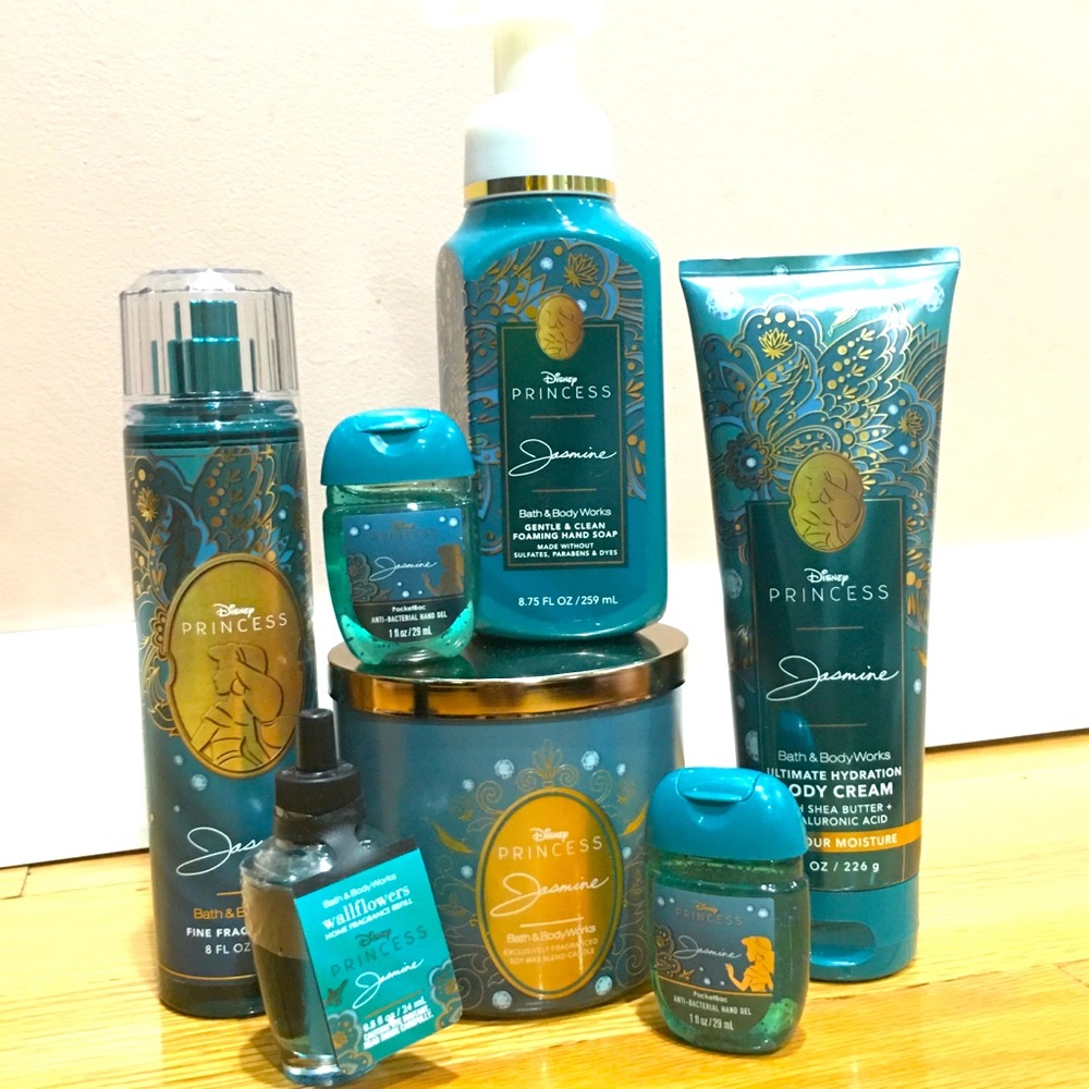 NWT Bath & Body Works Disney Princess Jasmine 7Piece Set